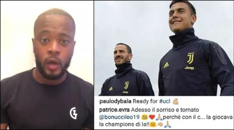 Evra scherza con Bonucci: ''Ora sorridi al Milan col c...giocavi la Champions''