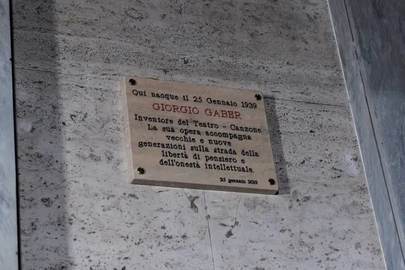 Giorgio Gaber, targa per l'80esimo anniversario dalla nascita