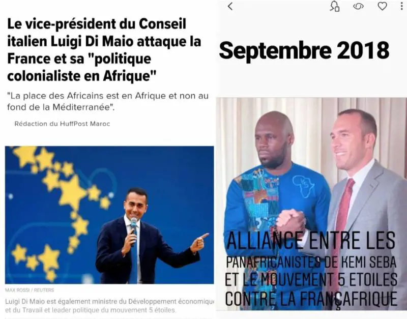 Il "sovranista" africano alleato del M5S: "Presto nuovi affondi contro Parigi" 