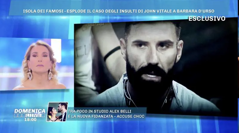 Barbara D'Urso: la replica alle offese di John Vitale