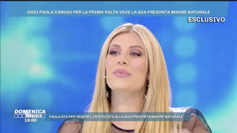Paola Caruso vuole fare il test del Dna per conoscere la sua vera madre