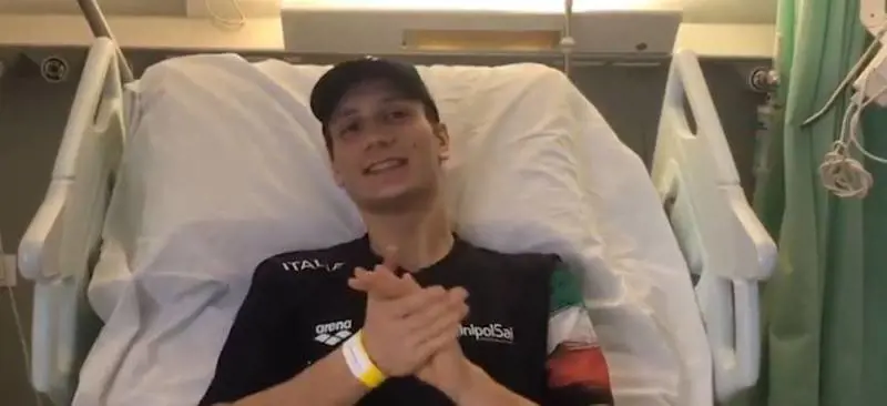 Manuel Bortuzzo, il video messaggio per i sostenitori dopo il ferimento