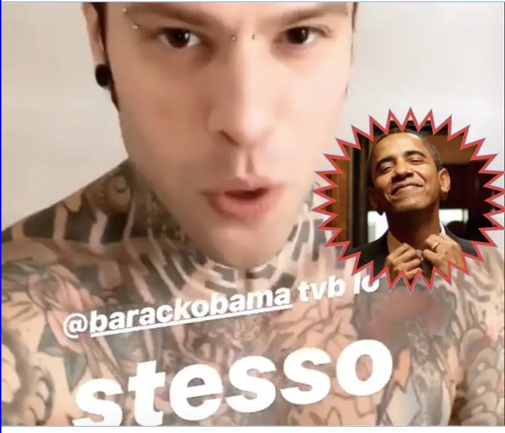 Fedez niente selfie con Obama
