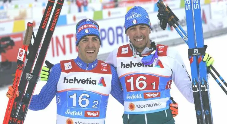Sci di fondo, bronzo per Pellegrino-De Fabiani nel Team sprint a tecnica classica