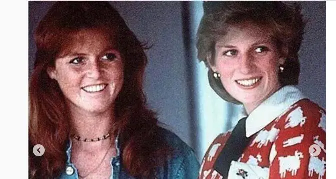 Sarah Ferguson e l’omaggio sui social dedicato a Lady Diana