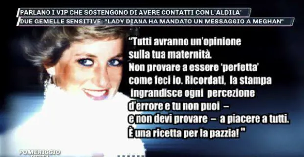 La rivelazione choc delle gemelle: "Lady D. ha mandato un messaggio a Meghan"