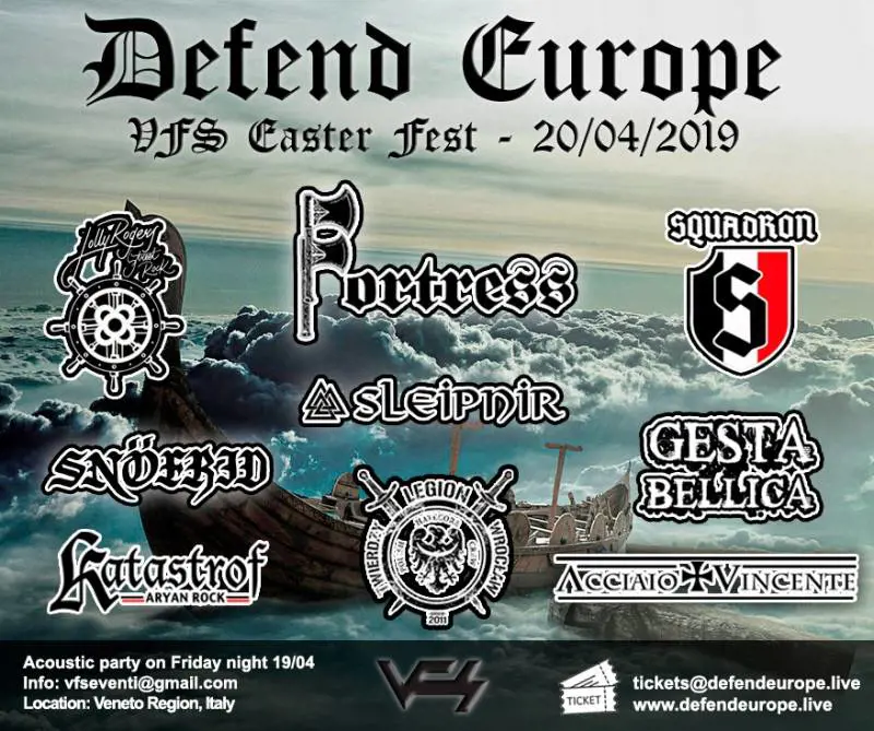 In mille dall'Europa al concerto di band nazi rock per il compleanno di Hitler