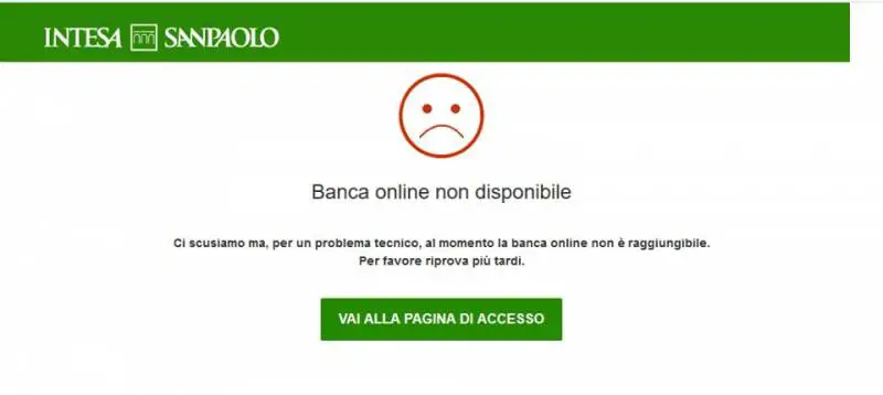Banca Intesa San Paolo, non funziona l'area utenti dell'home banking: disagi in tutta Italia