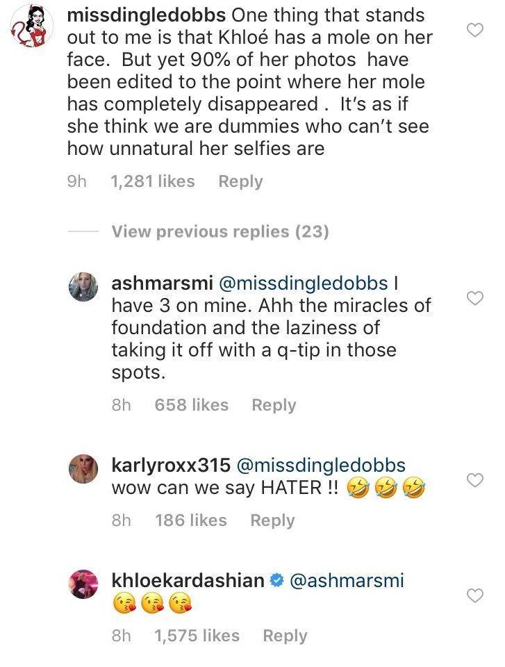 Khloe Kardashian risponde a chi l’accusa di utilizzare Photoshop