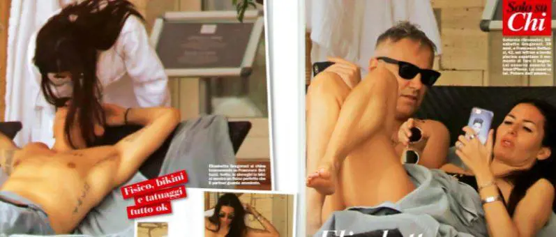 Elisabetta Gregoraci bacia il nuovo compagno