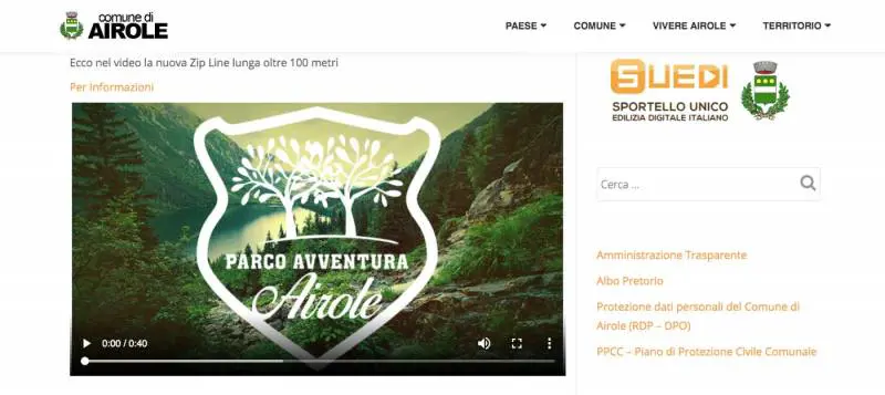 "Te ne vai? Ne hai le balle piene?": così il Comune promuove il parco avventura