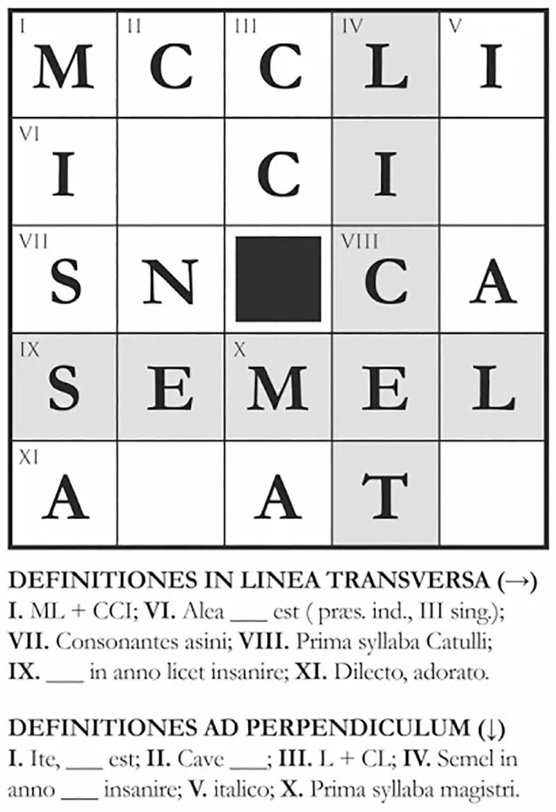 Le lingue morte? Più vive che mai Ecco i cruciverba in latino e greco