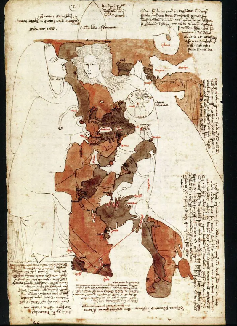 Opicino de Canistris il cartografomane che sorvolò il mondo