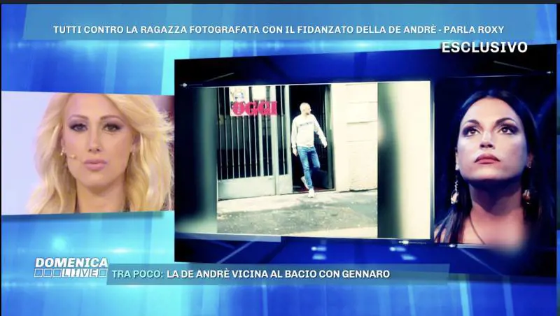 Domenica Live, parla "l'amante" del fidanzato della De André