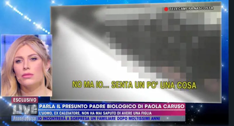 Paola Caruso scopre che il presunto padre naturale non vuole vederla