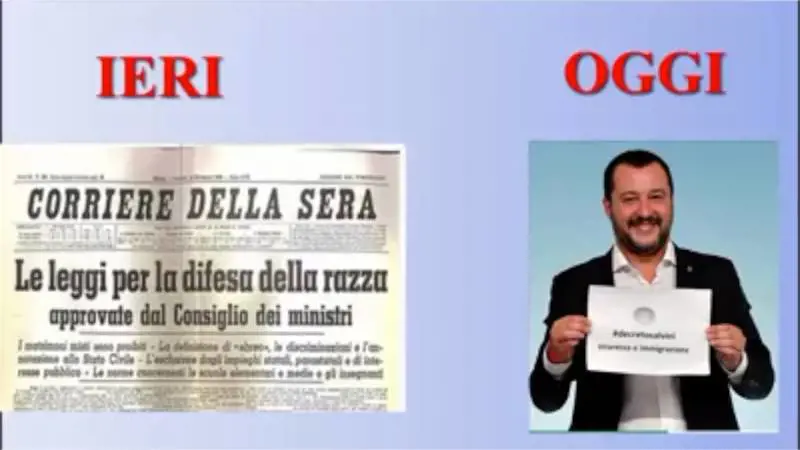 Il video degli alunni. Così hanno accostato Salvini al Duce