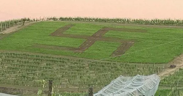 Asti, svastica sulla collina simbolo della Resistenza