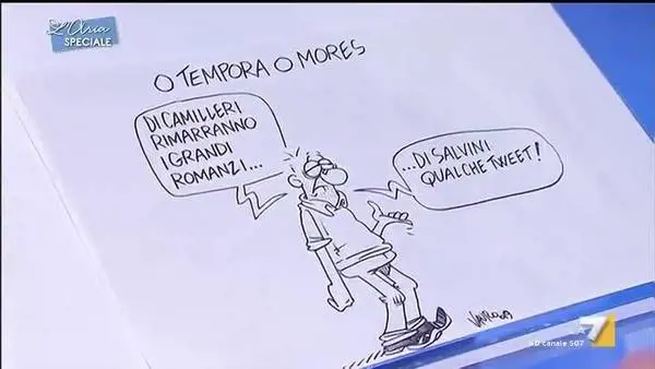 Vauro "sciacallo" su Camilleri: "Ecco cosa resterà di Salvini..."