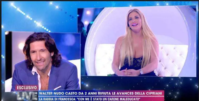 Walter Nudo è gay? Francesca Cipriani: "È fidanzato con un ragazzo"