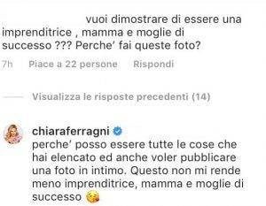 Chiara Ferragni in intimo su Instagram. Ecco cosa ha risposto agli hater