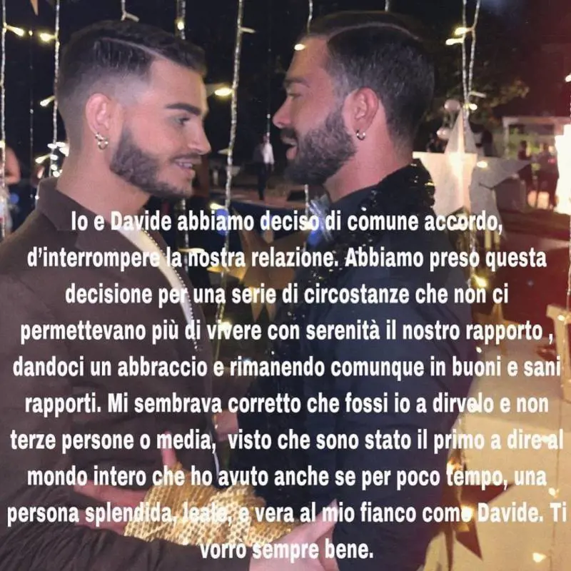 Cristian Imparato si separa dal suo fidanzato: "Ti vorrò sempre bene"