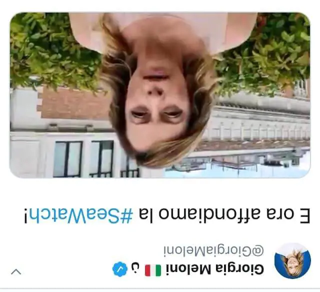 Giorgia Meloni a testa in giù: la foto choc dell'assessore Pd