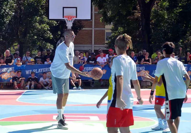 A canestro con Gallinari, inaugurati gli impianti di viale Sarca