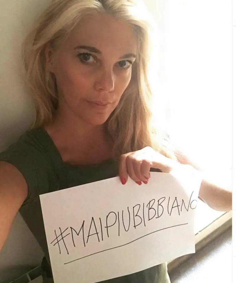 Eleonora Daniele in prima linea per dire #maipiubibbiano