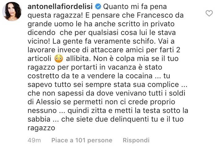 Antonella Fiordelisi contro Eleonora D'Alessandro