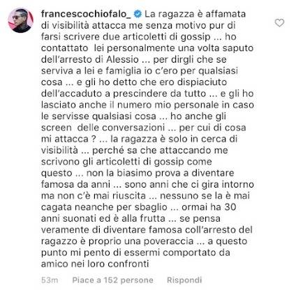 Francesco Chiofalo contro Eleonora D'Alessandro