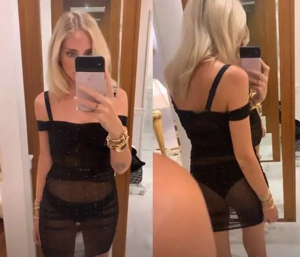 Chiara Ferragni aperitivo in sottoveste trasparente. ​Fan scatenati: "Hai il c... molle e flaccido"