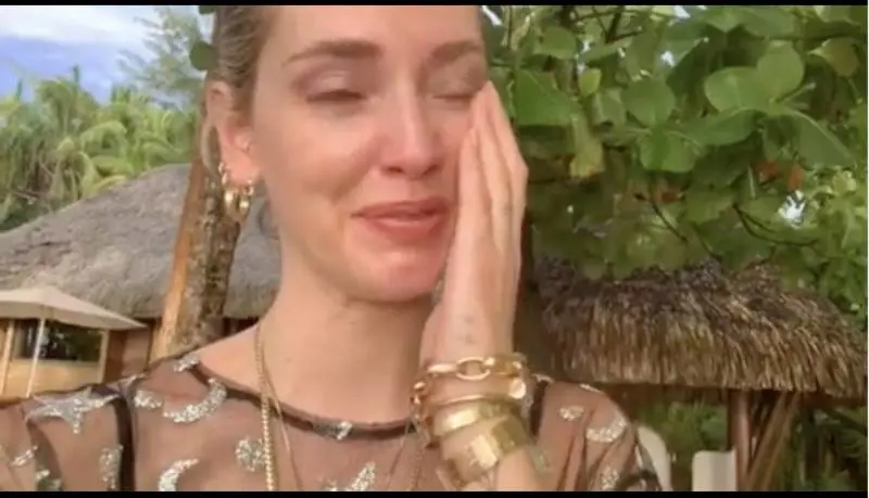 Chiara Ferragni piange per il suo film