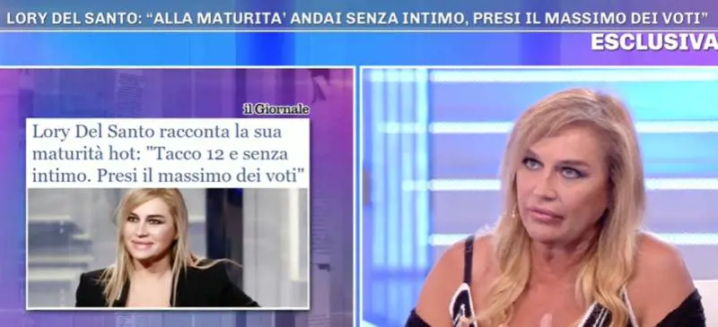 Lory Del Santo parla ancora della sua maturità hot: "Non avevo le mutandine"