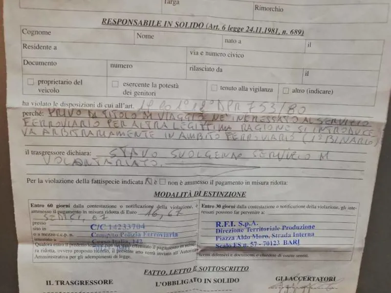 Rifocillano clochard in stazione: multati perché senza biglietto