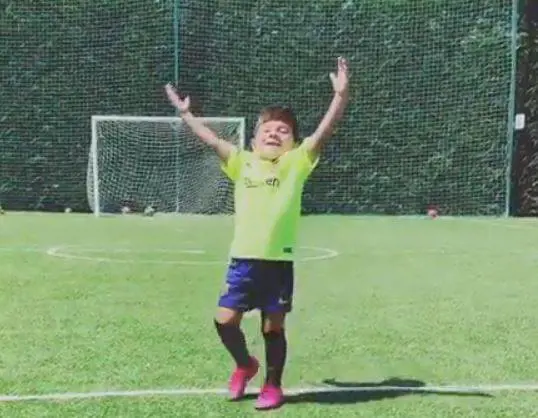 Messi, la tradizione continua: il figlio Mateo segna ed esulta come il padre