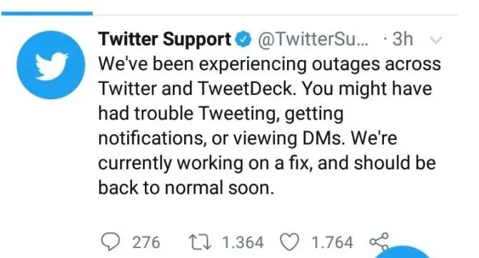 Twitter è andato in down: problemi in tutto il mondo