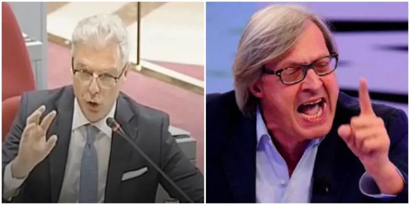 Camera, Sgarbi si infuria con Mollicone. Ma poi fanno pace