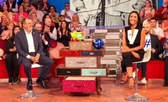 Caterina Balivo litiga con Marco Tardelli in diretta