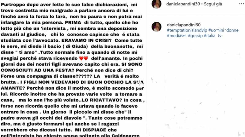 Daniela Pandini, post vs Ippoliti