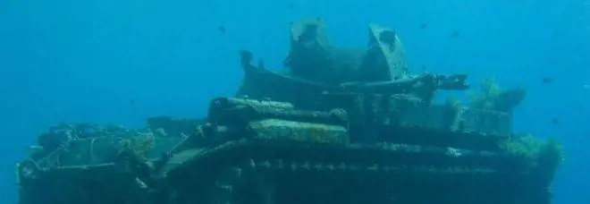 Salerno, ritrovato un carro armato americano in fondo al mare di Capaccio-Paestum