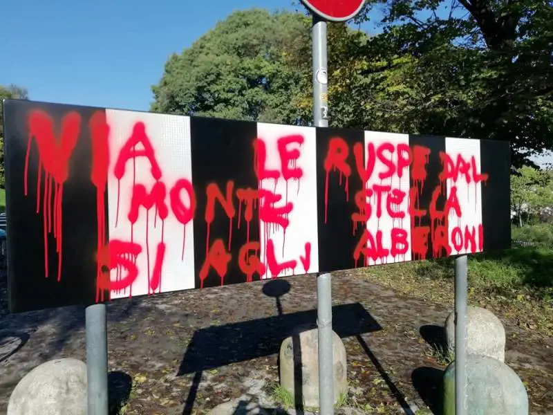 Vandali contro il Giardino dei giusti