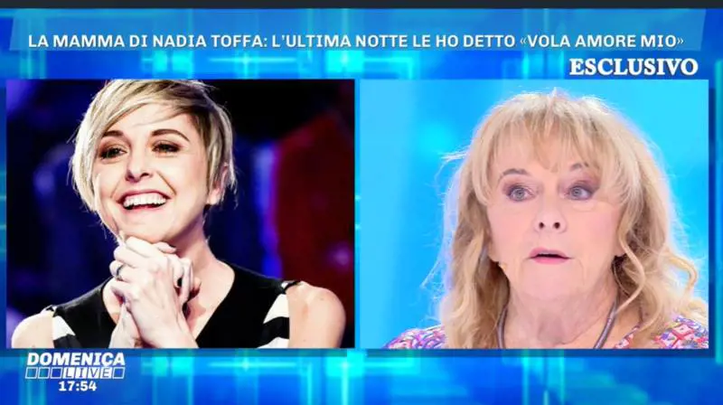 La mamma di Nadia Toffa ricorda in lacrime la figlia. "Mi diceva: 'Meno male che muoio prima di te'"