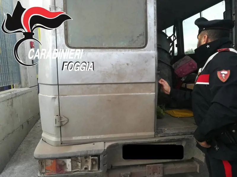 Foggia, alla guida di un furgone carico di braccianti: arrestati caporali africani