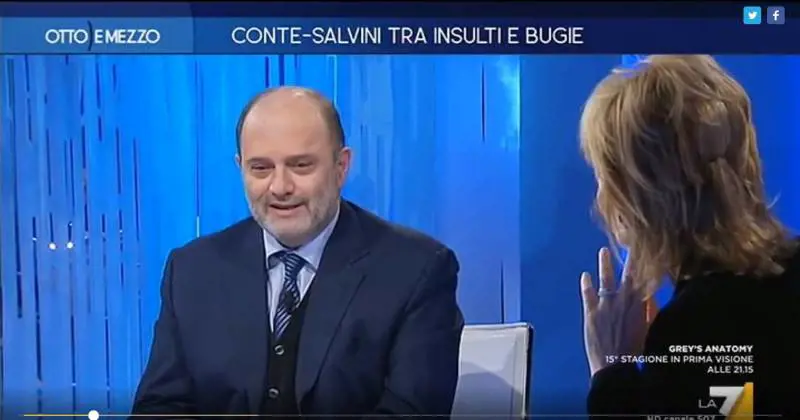 Bechis critica il Mes e Gruber lo interrompe per fargli la lezioncina