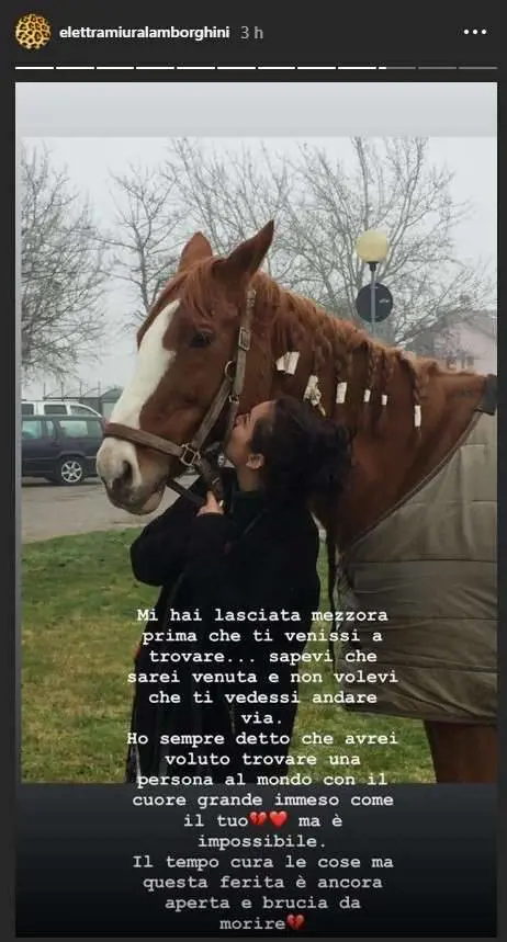 Lutto per Elettra Lamborghini: "Per me sei stato un maestro"