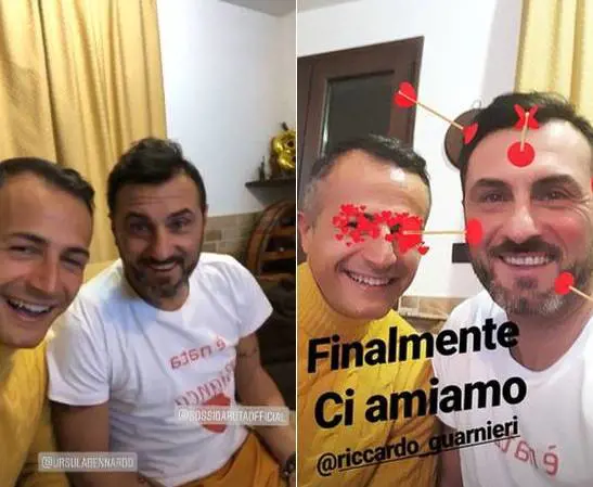 Riccardo Guarnieri e Sossio Aruta fanno pace: "Dopo tanto odio, tanto amore"