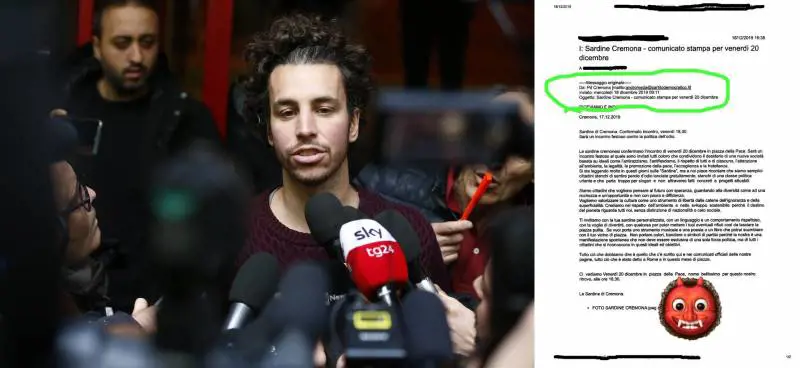 Sardine, gli inviti a riempire le piazze ​partono dalla mail ufficiale del Pd