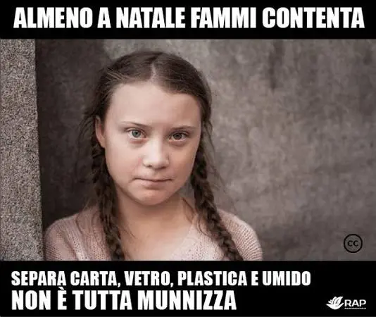 Differenziata al 65 % in tre anni: e il sindaco si affida a Greta Thunberg