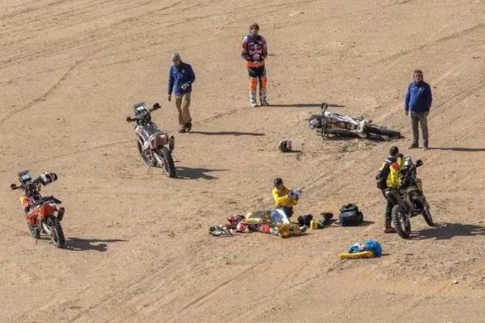 Dakar 2020, l'olandese Edwin Staver grave dopo un brutto incidente