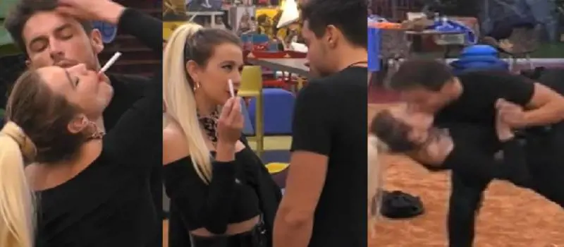 Clizia Incorvaia e Andrea Denver si baciano, "Sognando Grease"